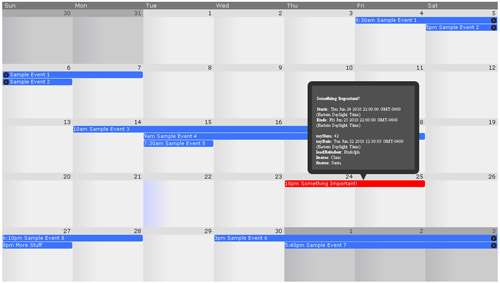 jQuery Event Calendar Plugin 06