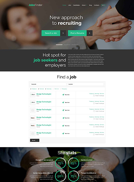 Job Portal Responsive WordPress Theme