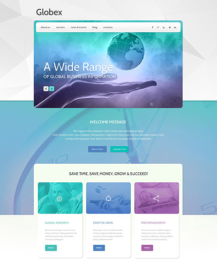 Business Company WordPress Template