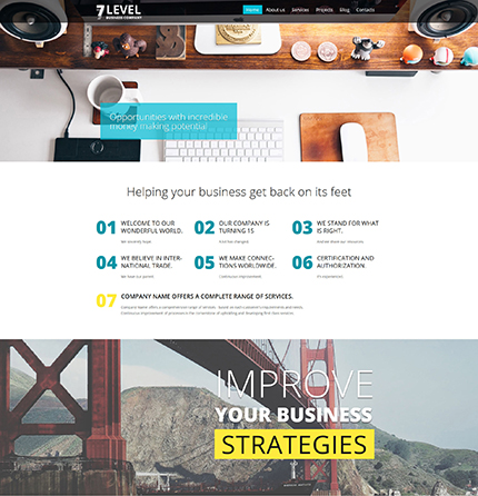 Business Company WordPress Template