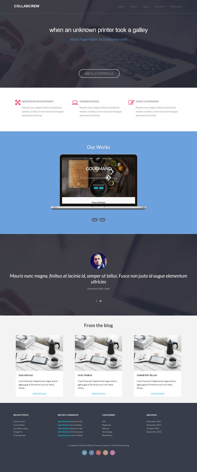 Collabcrew WordPress Theme