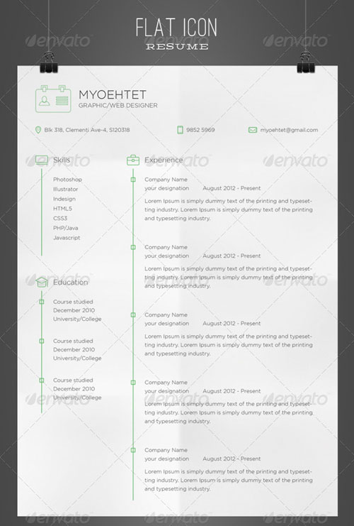 Flat-resume-template-06