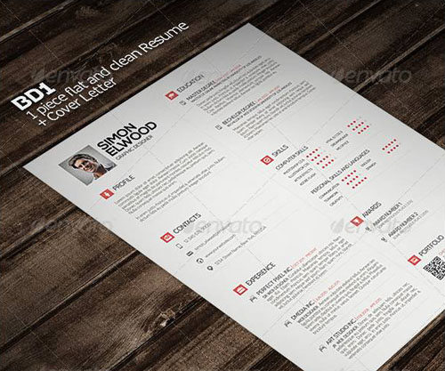 Flat-resume-template-11