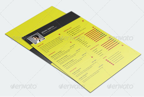 Flat-resume-template-13