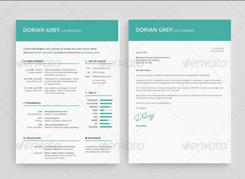 Flat-resume-template-19