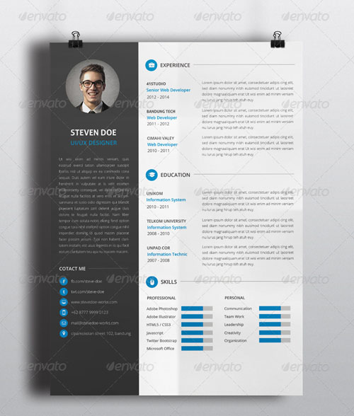 Flat-resume-template-20