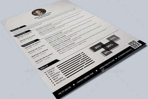 Flat-resume-template-21