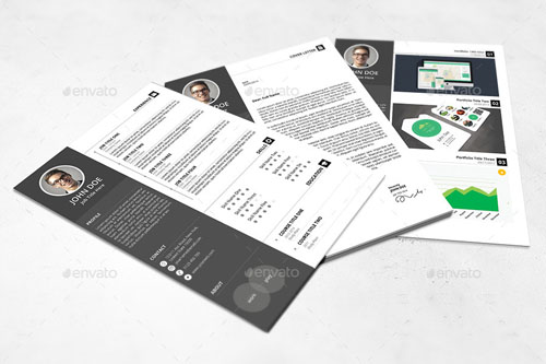 Flat-resume-template-24