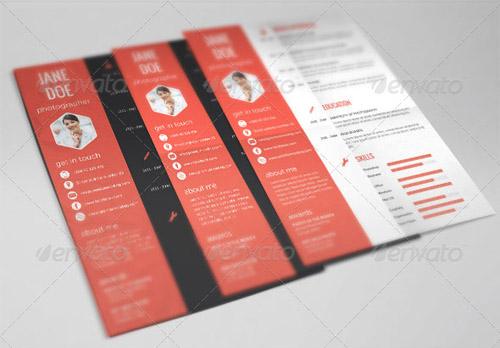 Flat-resume-template-27