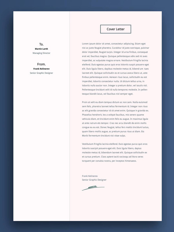 Free Clean Resume Template with Cover Letter - Smashfreakz