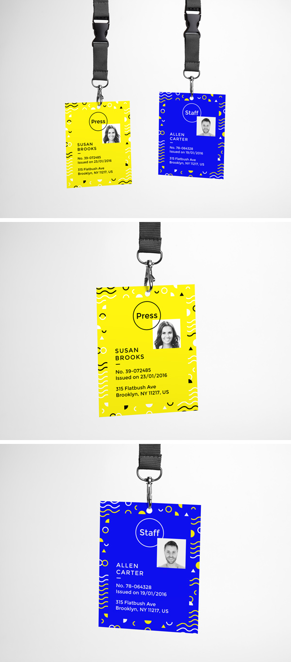 Free ID Card Mockup PSD