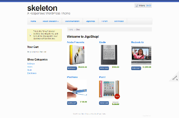 Free Jigoshop Theme 07