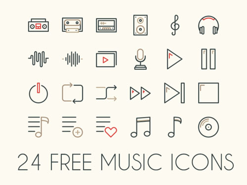 Free Music Icon Set 18