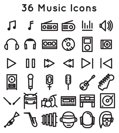 Free Music Icon Set 20