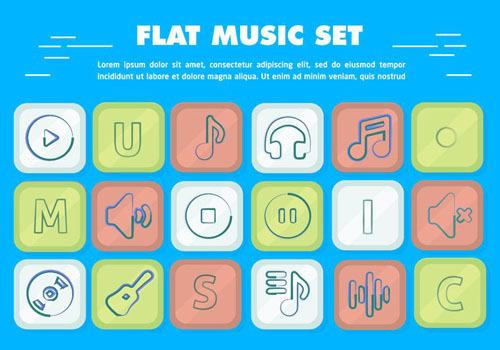 Free Music Icon Set 22