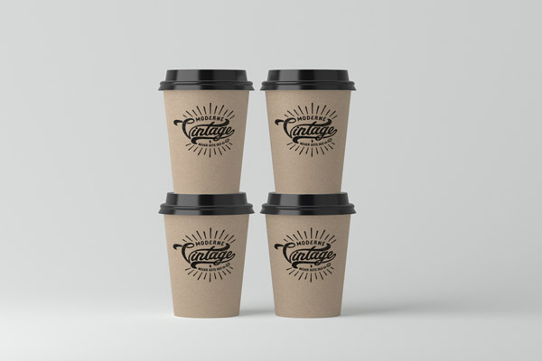 Free Professional Paper Cups Mockup 03