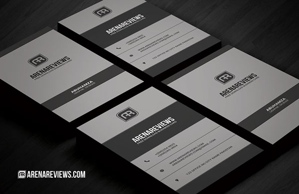 Free Vertical Business Card Template 10