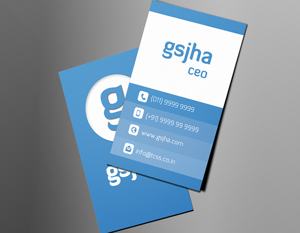 Free Vertical Business Card Template 12