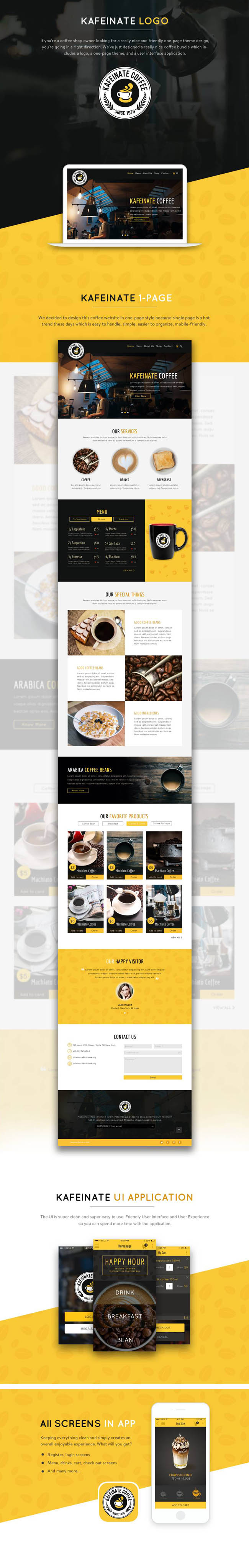 Kafeinate-free-psd-template