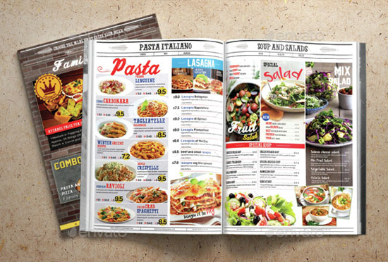 Pizza Menu Design Templates