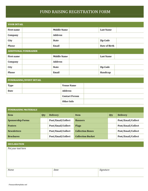 10 Registration Form Template in Word File Format - Smashfreakz