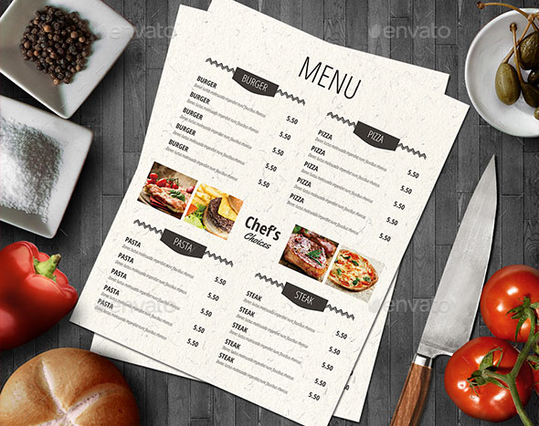 25 Best Simple Restaurant Menu Templates - Smashfreakz