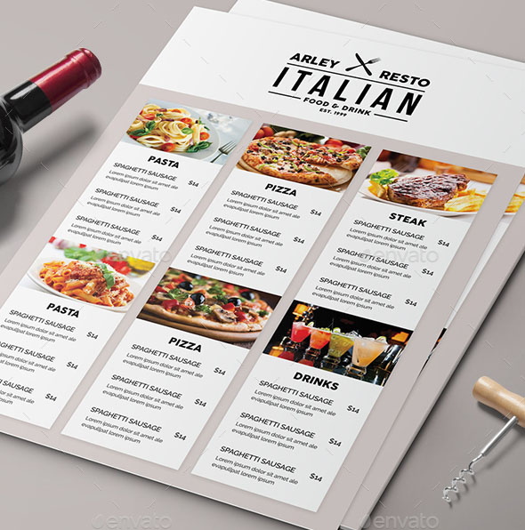 25 Best Simple Restaurant Menu Templates - Smashfreakz