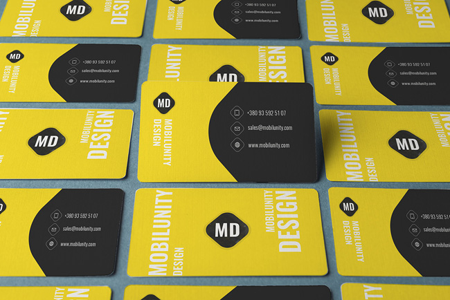 Business cards blank mockup - template