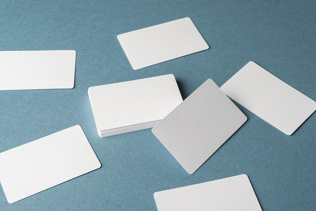 Business cards blank mockup - template