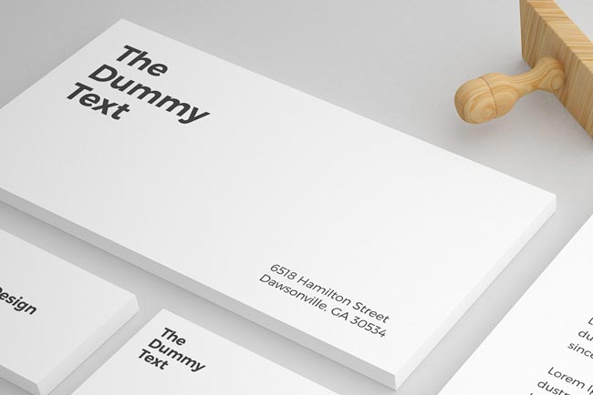 Free Clean Stationery Mockup 03