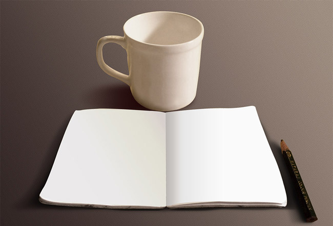 Free Sketch Book Mockup 04