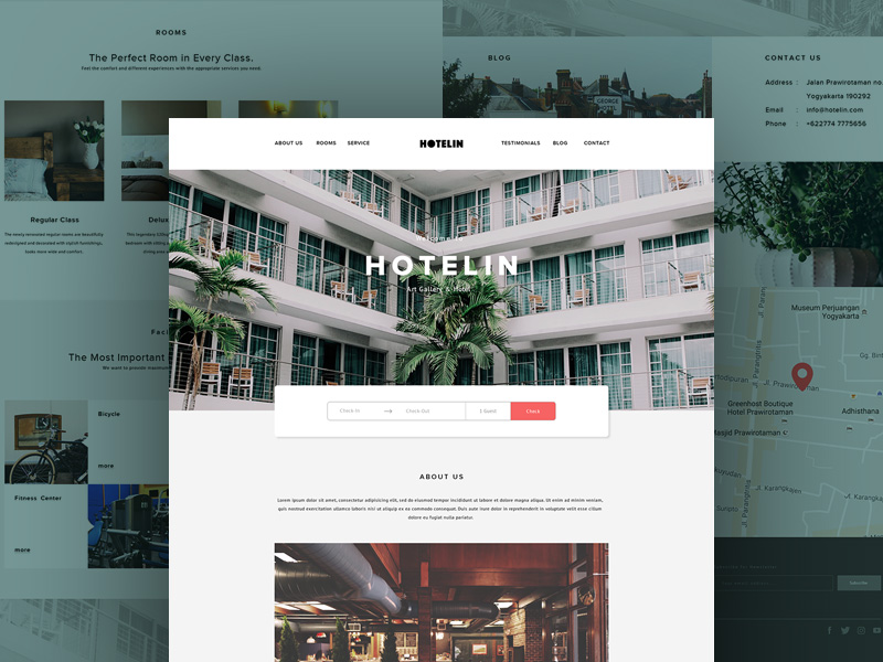 hotelin-free-psd-website