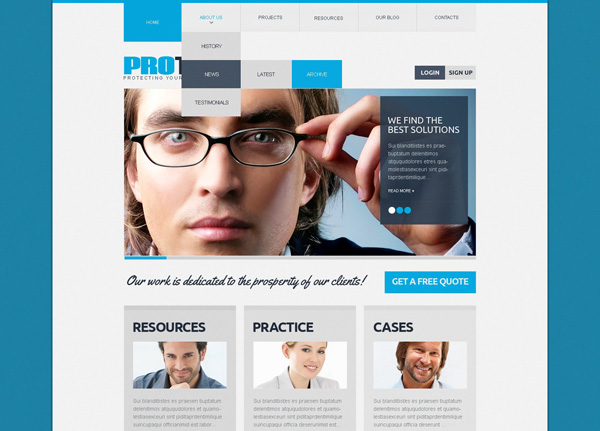 Law Firm Drupal Template