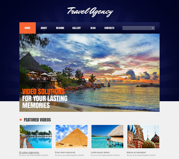 Travel Agency Responsive Joomla Template