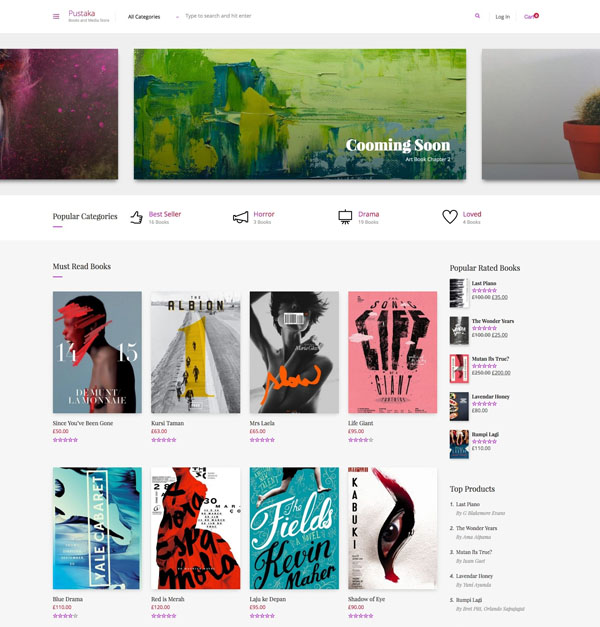  bookstore WordPress theme