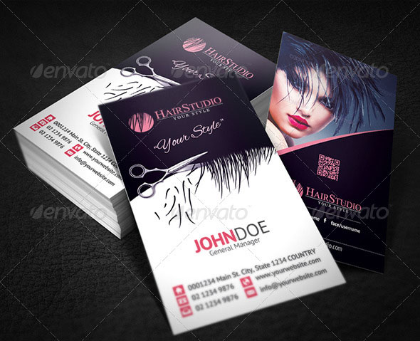 15 Hair Stylist Business Card Templates - Smashfreakz