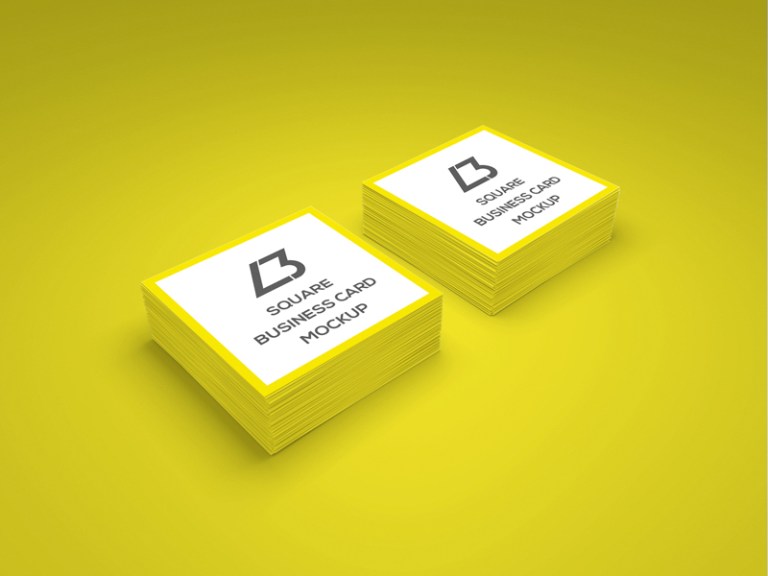 Download 10 Free Square Business Card Mockups Smashfreakz Yellowimages Mockups