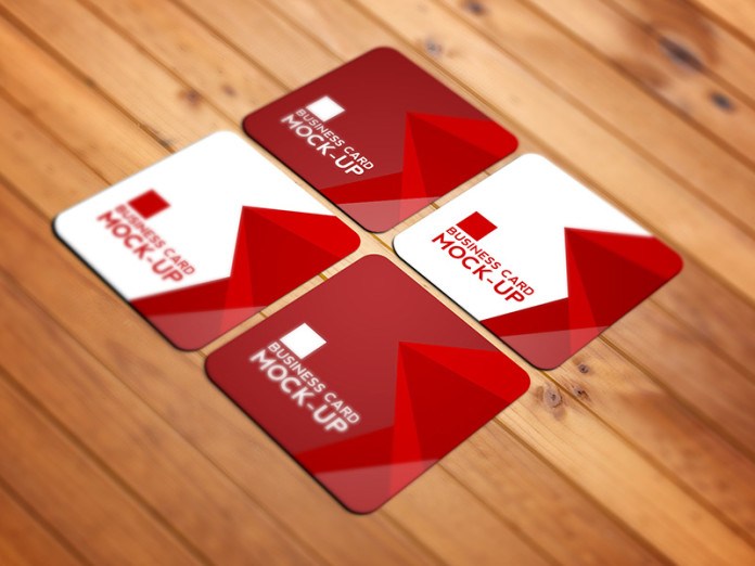 10 Free Square Business Card Mockups Smashfreakz