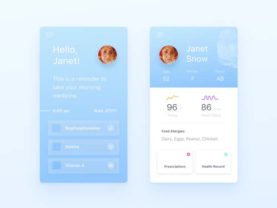 User Profile UI