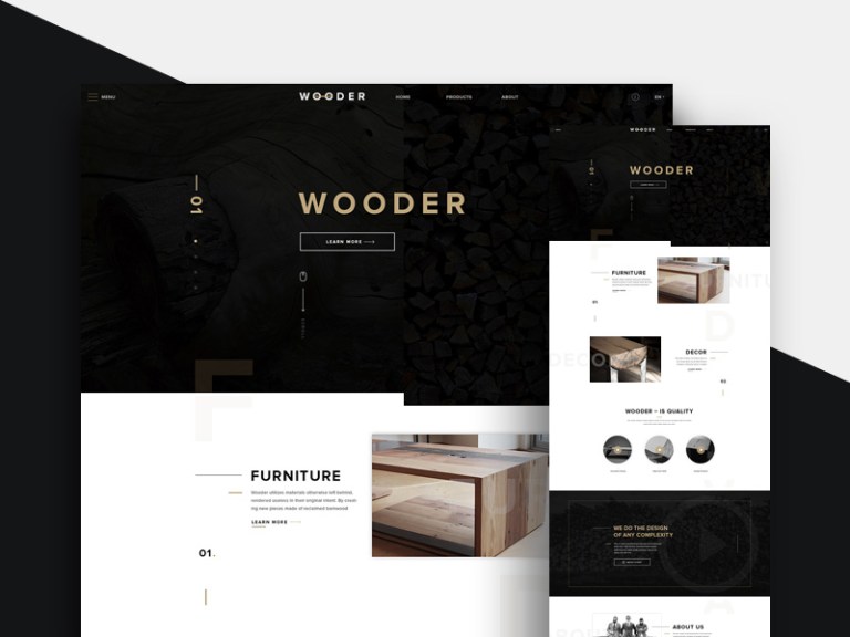 Free Furniture Website Template