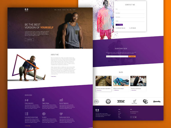 Fitness Website Design