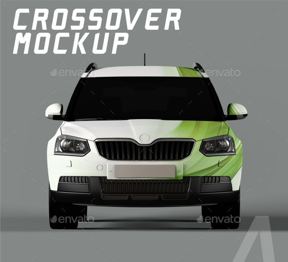  Crossover Car Mockup