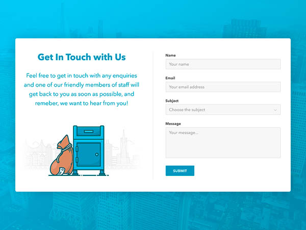 40 Great Examples of Contact Form UI Designs for Inspiration - Smashfreakz