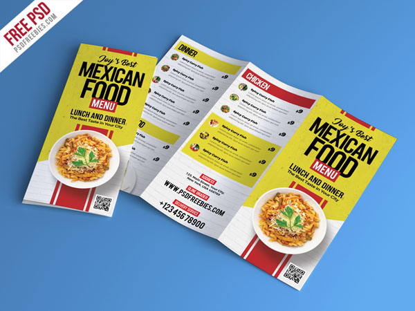 Free Restaurant Menu Brochure Templates 