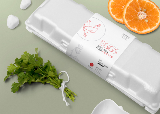 Free Egg Packaging Mockup 