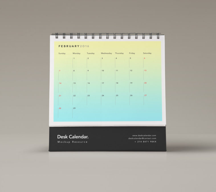 Download 10 Free Desk Calendar Mockup Templates With Editable Psds Smashfreakz PSD Mockup Templates